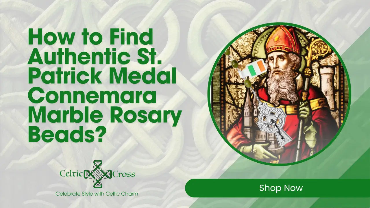 How to Find Authentic St. Patrick Medal Connemara Marble Rosary Beads?