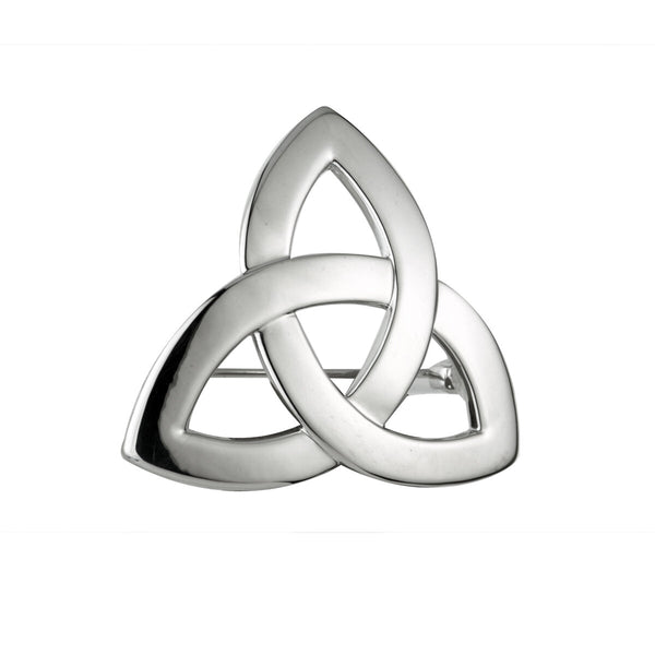Broche Nudo Trinity con Baño de Rodio