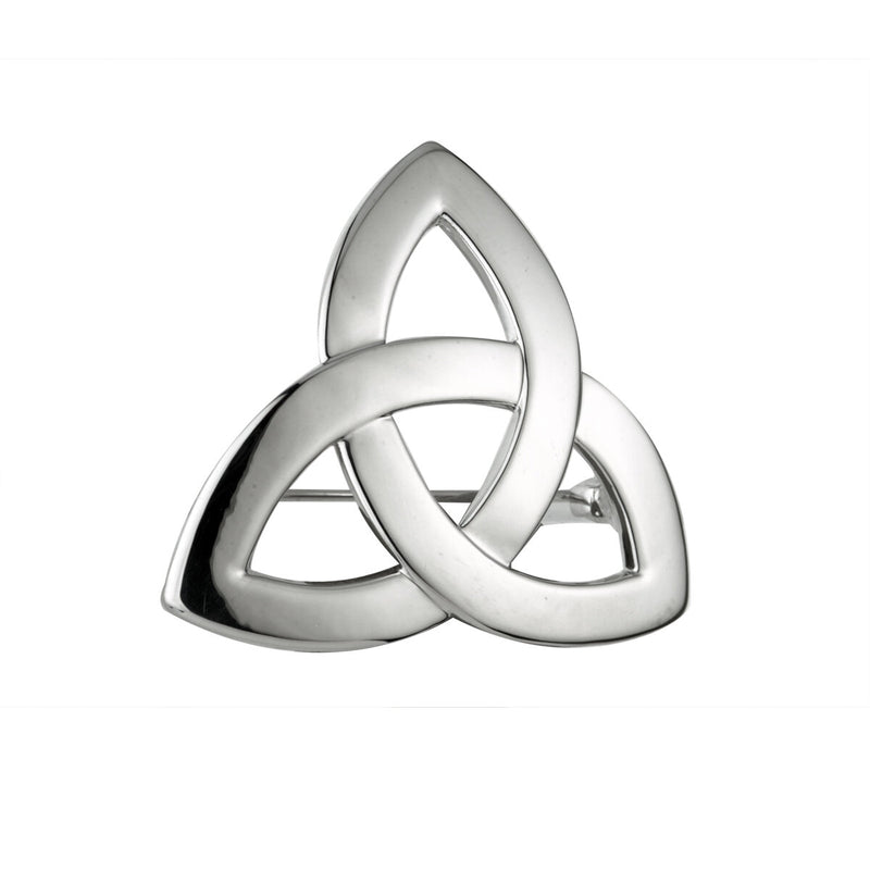 Broche Nudo Trinity con Baño de Rodio