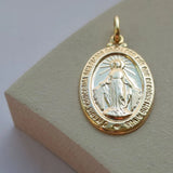 Medalla Milagrosa de 22 mm de 9 quilates