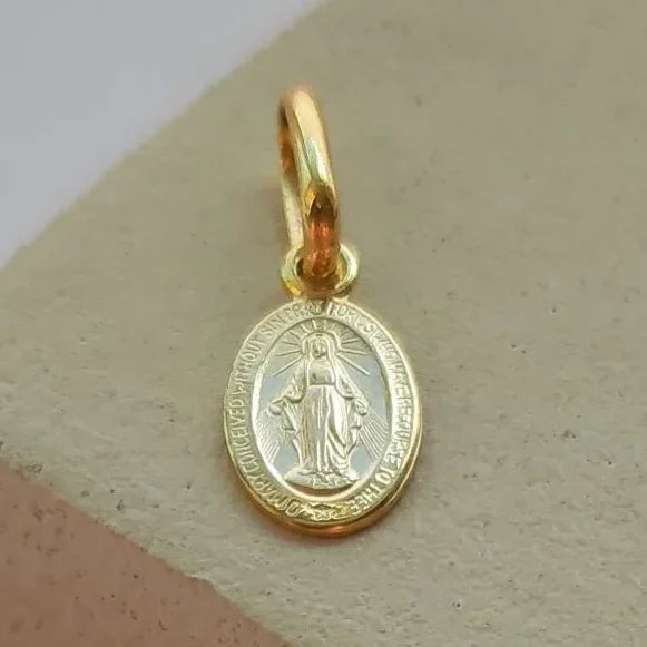 Very Small 9k Gold Miraculous Medal