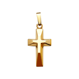 9k gold cross necklace -small