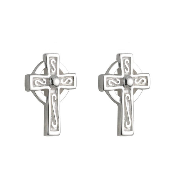 Pendientes de Plata Cruz Celta para Niñas