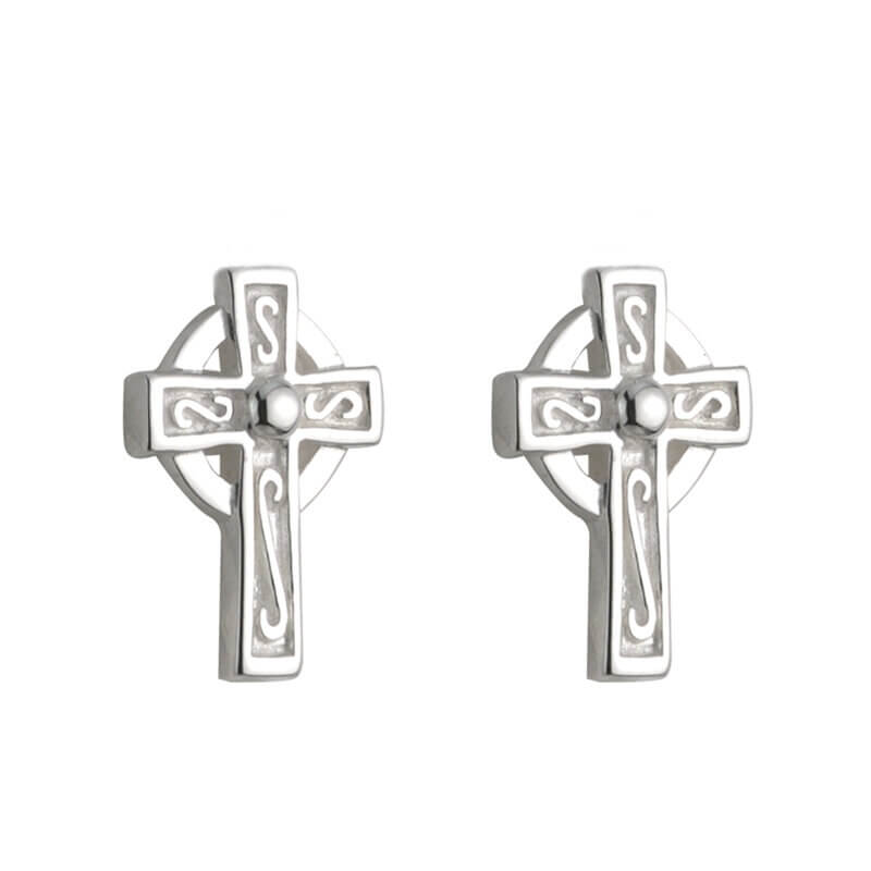 Pendientes de Plata Cruz Celta para Niñas