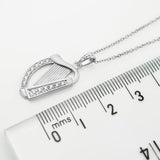 Sterling Silver Harp Pendant