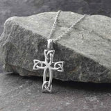 Trinity Knot Celtic Cross Necklace