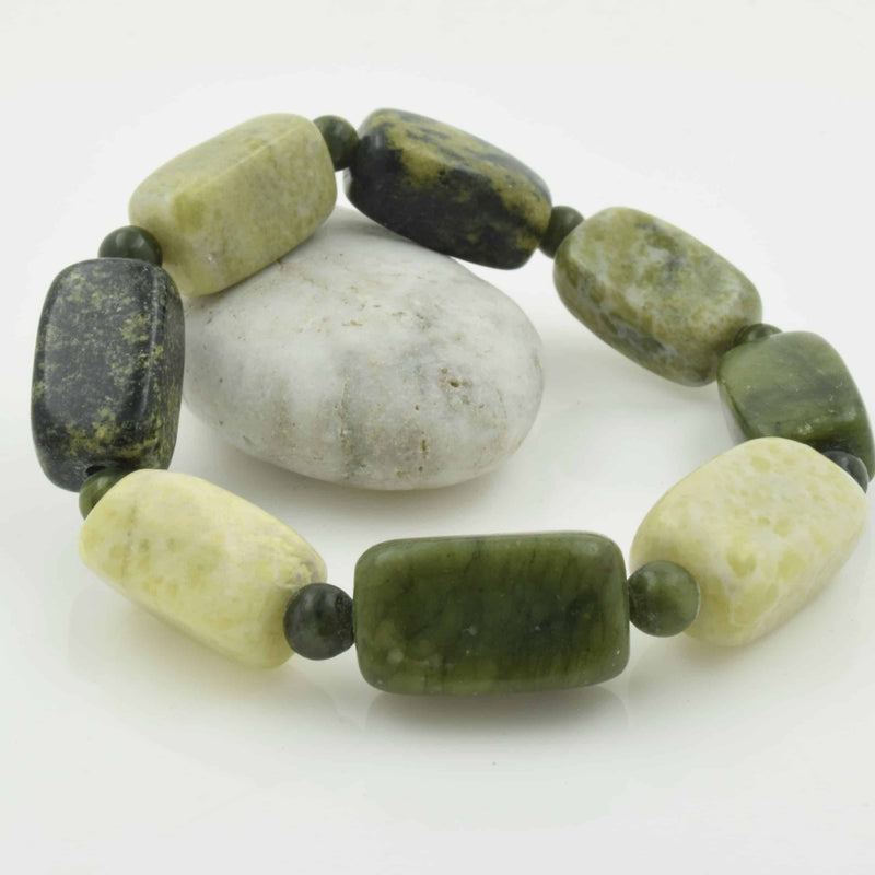 Pulsera de cuentas múltiples de mármol de Connemara