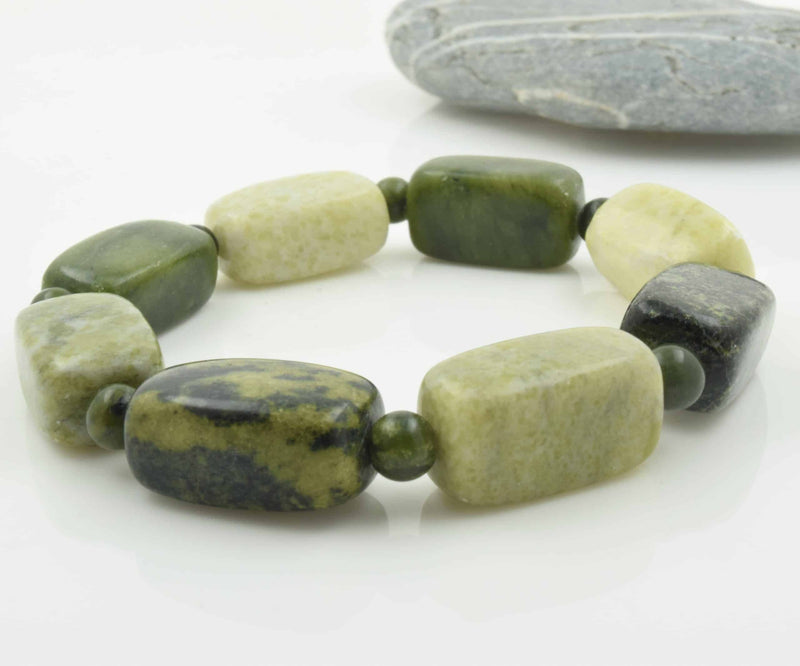 Pulsera de cuentas múltiples de mármol de Connemara