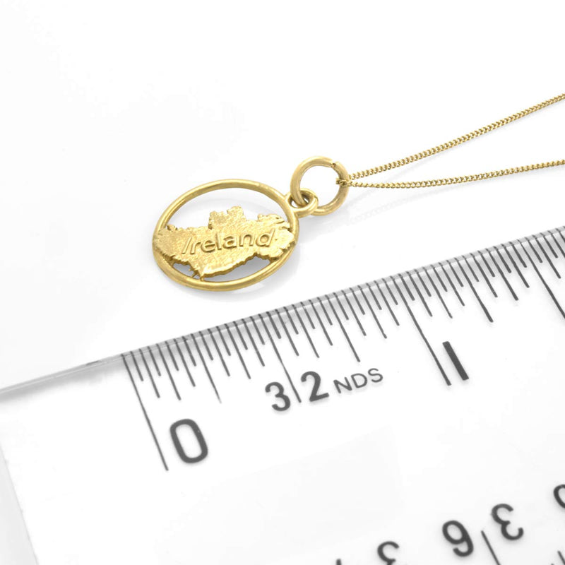 Ireland Map Gold Necklace