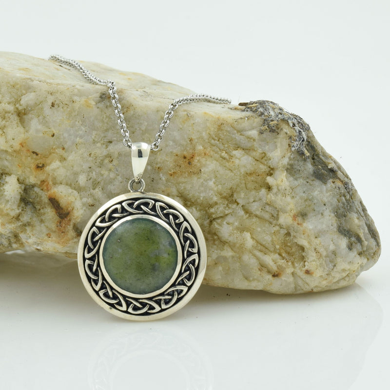 Silver Connemara Marble Necklace