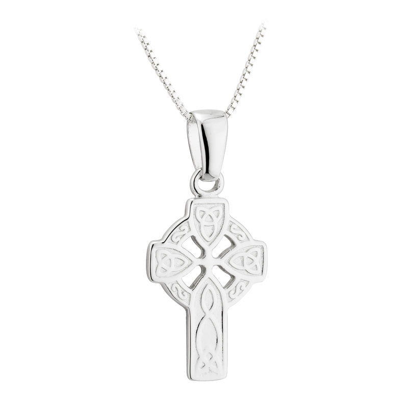 Add to Wishlist Sterling Silver Small Engraved Cross Pendant