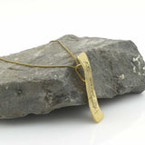 9k Gold Ogham Necklace