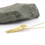 9k Gold Ogham Necklace