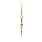 Gold Vermeil Diamond Cross