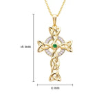 Gold Vermeil Diamond Cross