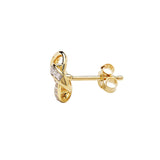 14K Gold Vermeil Stud Celtic Knot Earrings