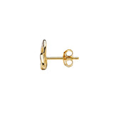 14K Gold Vermeil Stud Trinity Knot Earrings