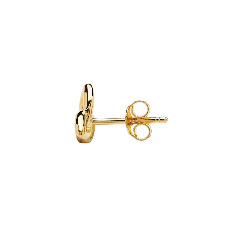 Pendientes de nudo trinitario de oro vermeil de 14 quilates