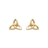 14KT Gold Vermeil Stud Trinity Knot Earrings