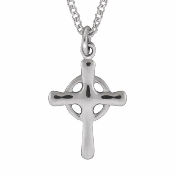 Cruz Alta Irlandesa Pequeña de Plata