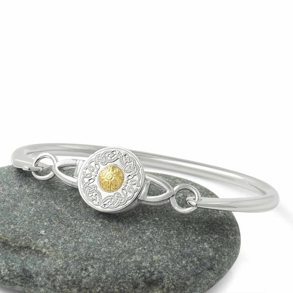 Pequeña pulsera de guerrero celta – con cuenta de oro de 18K