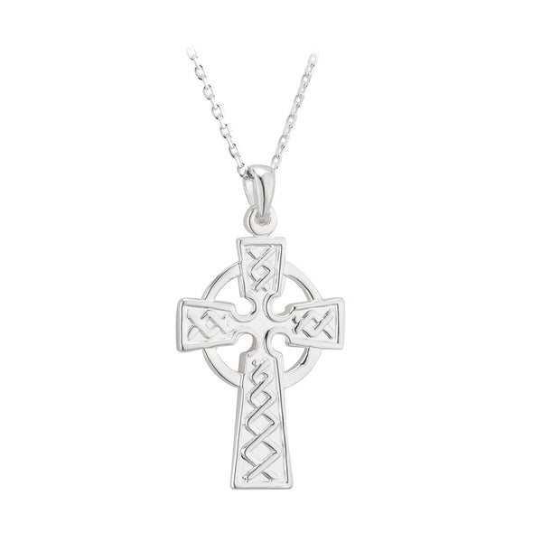 Sterling Silver Double Sided Celtic Cross