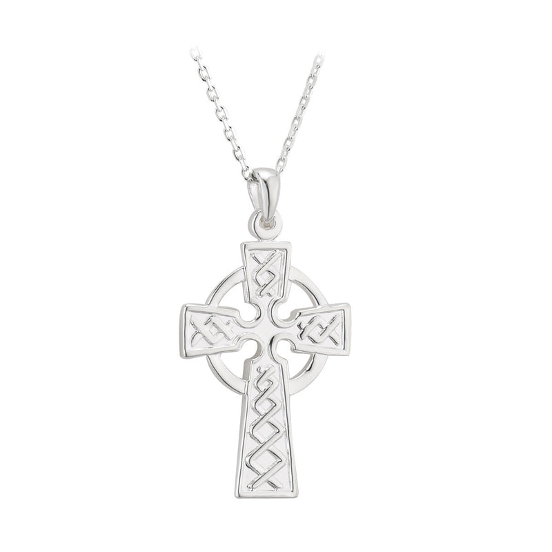 Sterling Silver Double Sided Celtic Cross