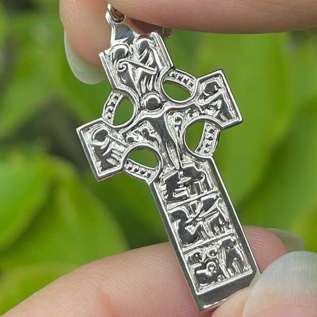 Sterling Silver Celtic Cross of Duleek