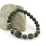 Connemara Marble Watermelon Shaped Stretch Bracelet