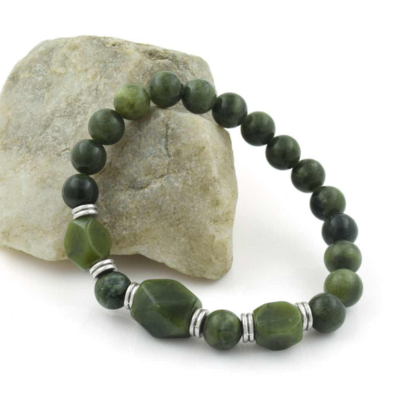 Connemara Marble Watermelon Shaped Stretch Bracelet