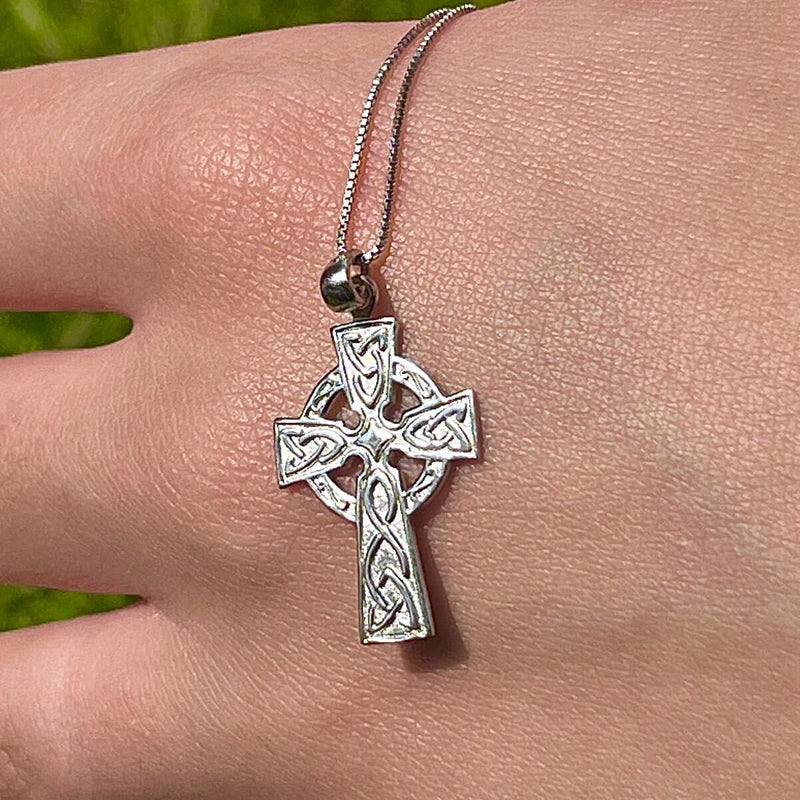 Hand Engraved Unique Finish Celtic Cross
