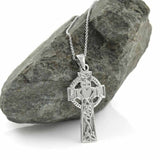Claddagh and Trinity Knot Celtic Cross