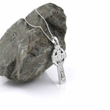 Claddagh and Trinity Knot Celtic Cross