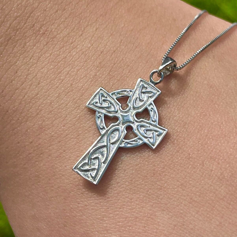 Hand Engraved Unique Finish Celtic Cross