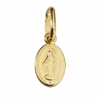 Very Small 9k Gold Miraculous Medal