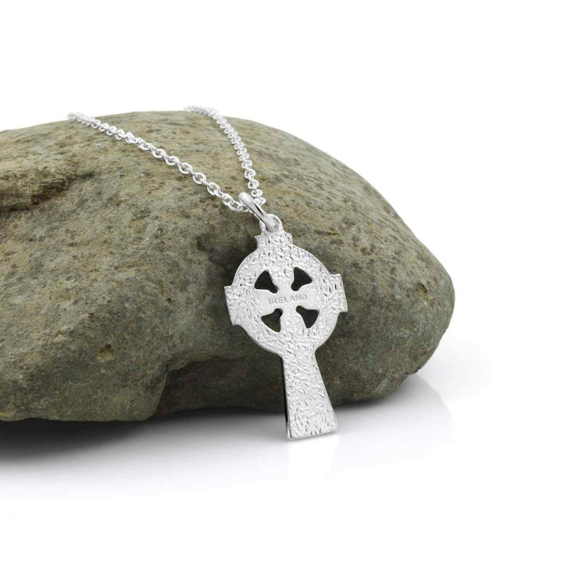Medium Green Celtic Cross Necklace
