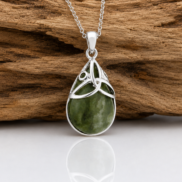 Connemara Marble Trinity Pendant Necklace