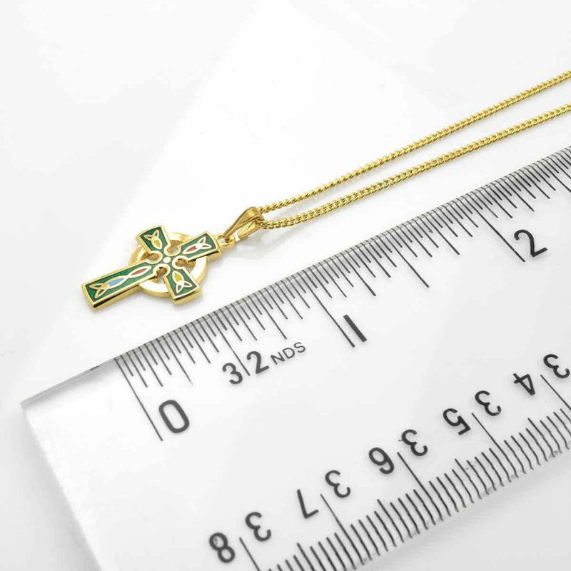 Collar Cruz Celta Tara Chapado en Oro