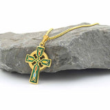 Collar Cruz Celta Tara Chapado en Oro