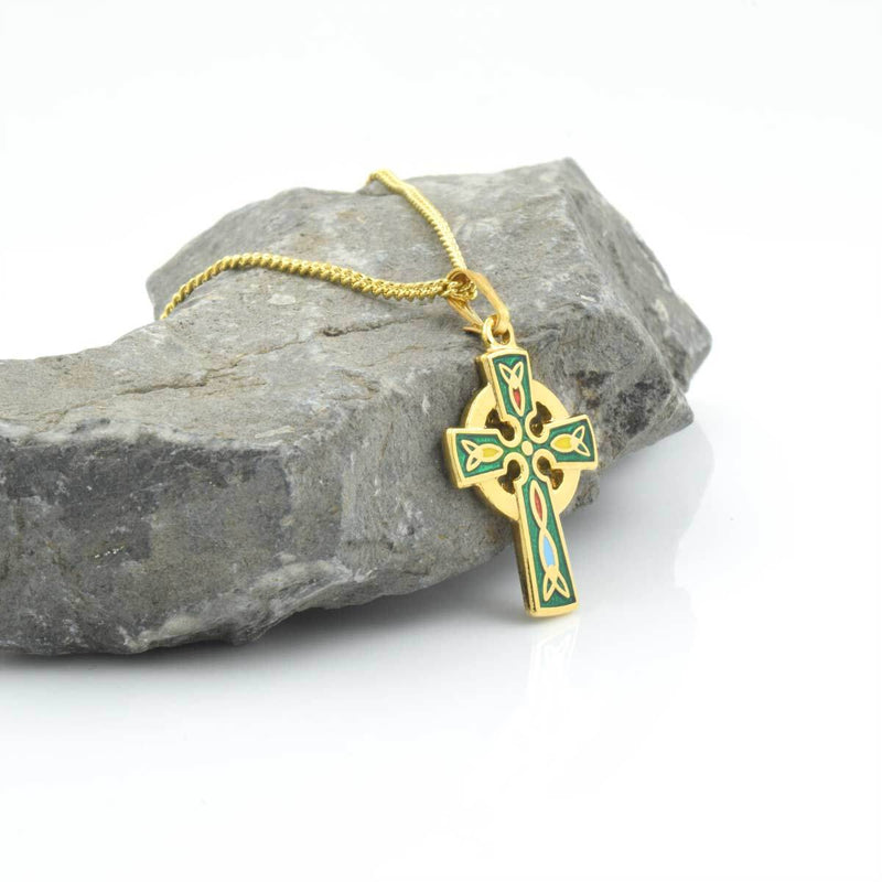 Collar Cruz Celta Tara Chapado en Oro