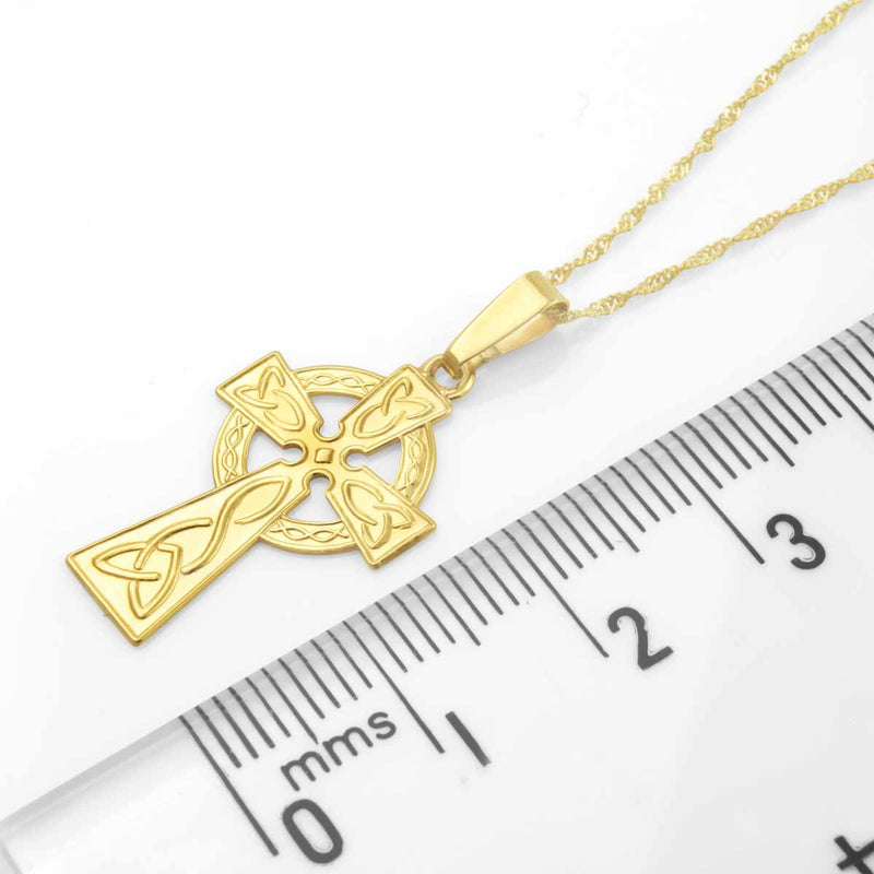 Small 10k Solid Gold Traditional Cross