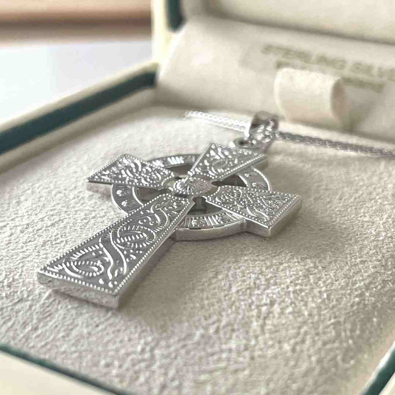 celtic warrior cross necklace
