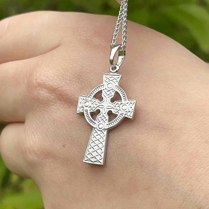 Solid Gold Two Sided Cross
