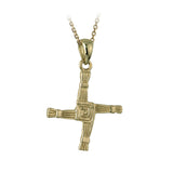 14k Solid Gold St. Brigid's Cross