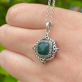 Trinity Knot Connemara Marble Pendant
