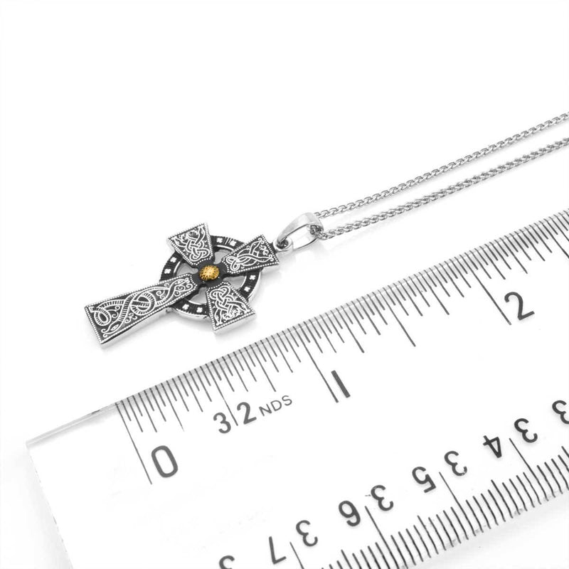Medium Oxidized Cross - Warrior Series