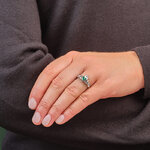 white gold emerald claddagh engagement ring 1