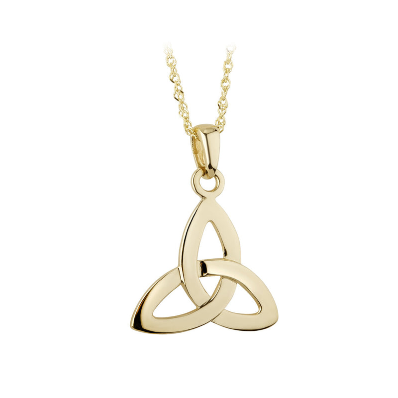 10K Gold Yellow Trinity Knot Pendant