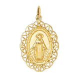 Medium 9K Miraculous Medal with Celtic Knotwork