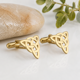 Gold Plated Celtic Knot Cufflinks